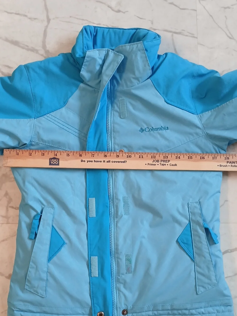 Columbia OmniShield 10/12 Youth Girl's Teal Ski Jacket